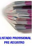 Se publican las Listas provisionales del Registro de Preasignación de Retribución. 